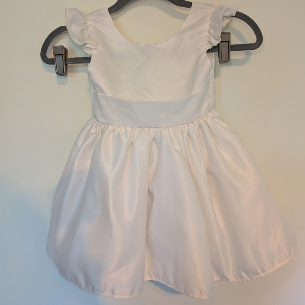 White Satin Baby Dress